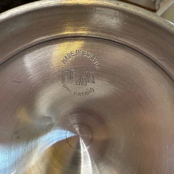 Vintage Pewter Chamberstick Candle Holder Set of 2 - Picture 11 of 13